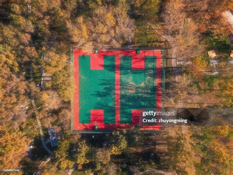 Basketball Courtaerial View High-Res Stock Photo - Getty Images