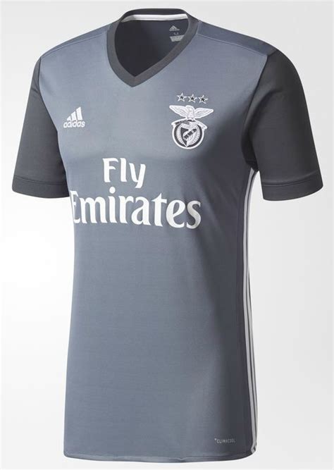 Grey Benfica Shirt 2017-2018 | Adidas SLB Away Jersey 2017-18 | Football Kit News