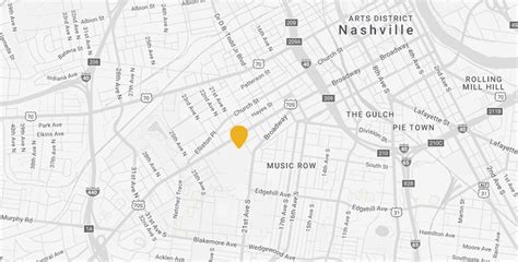 Nashville Hotel Map | Kimpton Aertson Hotel