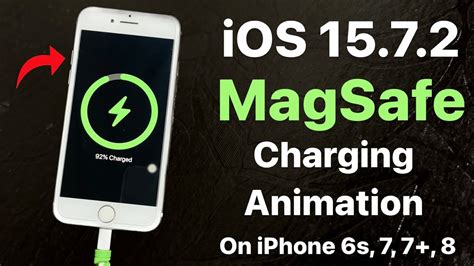 iOS 15.7.2 - New MagSafe Charging Animation for iPhone 6s, 7, 7+, 8 ...