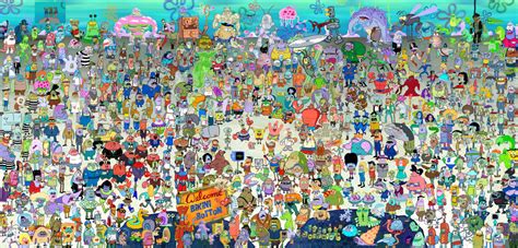 SpongeBob SquarePants - The entire cast!!! by Vespisaurus on DeviantArt