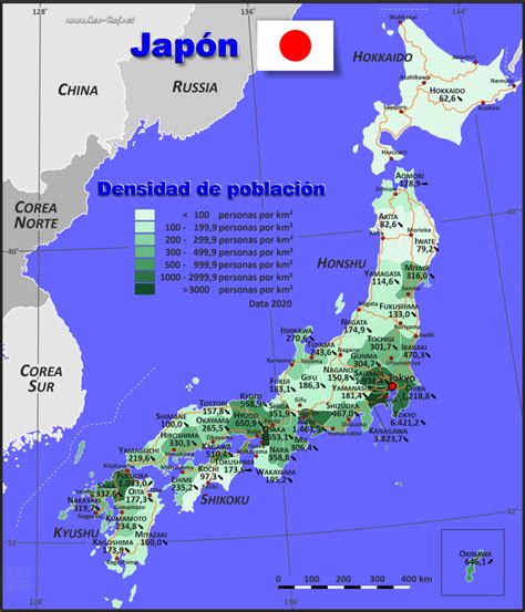 Population Density Map Of Japan - Spring Solstice 2024