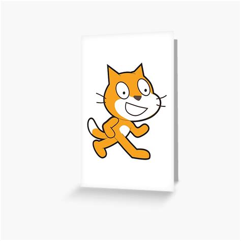 "scratch cat logo" Greeting Card by yourgeekside | Redbubble