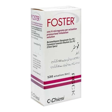 Order Chiesi Pharmaceuticals Foster Inhaler, 100/6mg, 120 Actuations ...