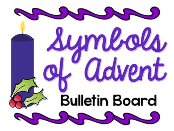 Advent Symbols Bulletin Board by Grace and Gratitude | TPT