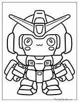 20 Gundam Coloring Pages Free PDF Printables sketch template