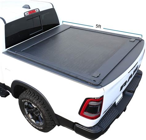 Amazon.com: Syneticusa Retractable Hard Tonneau Cover Fits 2005-2023 Nissan Frontier 5ft (58.6 ...