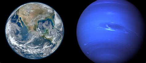 Earth and Neptune Comparison. Differences and Similarities