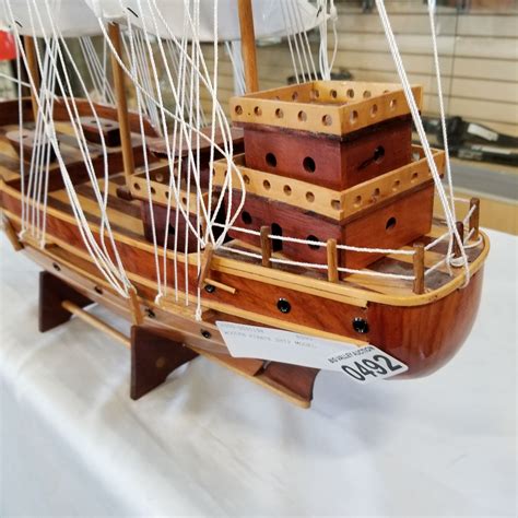 WOODEN PIRATE SHIP MODEL - Big Valley Auction