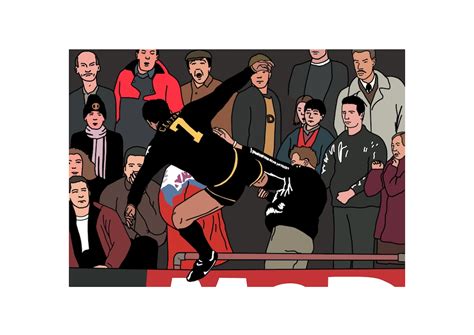 Eric Cantona Kung-fu Kick Football Art Print. Art for the Home. Home ...