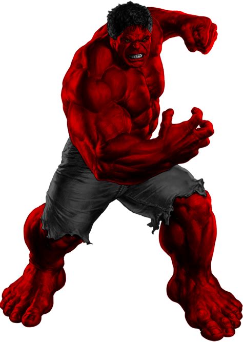 Red Hulk - Transparent by Asthonx1 on DeviantArt