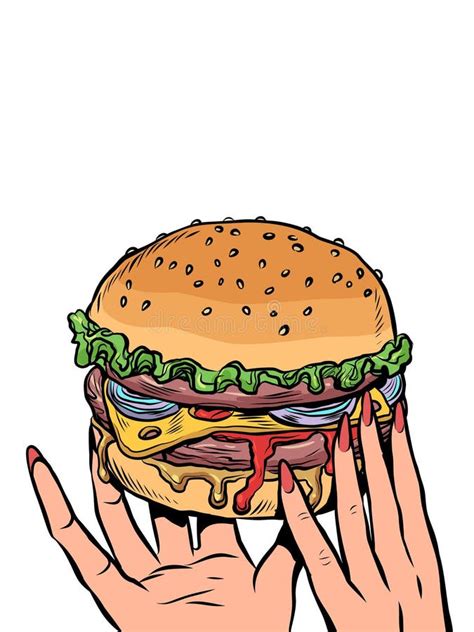 Hand Holding Burger Stock Illustrations – 1,260 Hand Holding Burger Stock Illustrations, Vectors ...