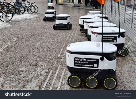 Starship Technologies Campus Delivery Robot Autonomous Stock Photo ...