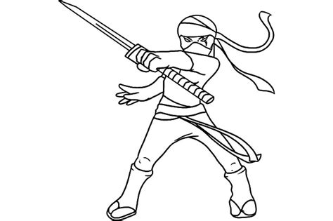 Ninja Martal Art Coloring Pages - Dejanato