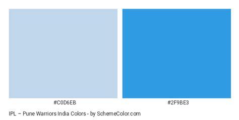 IPL – Pune Warriors India Color Scheme » Sports Team » SchemeColor.com