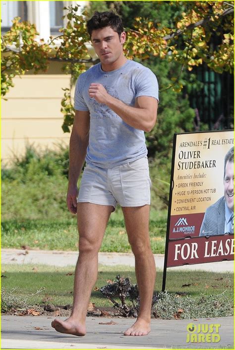 Full Sized Photo of zac efron wears short shorts while filming ...