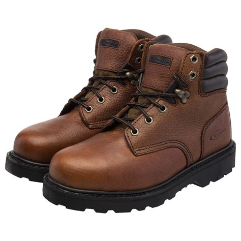 Knapp Backhoe Steel Toe Leather Mens Work Boot Construction Safety Comfort Shoes | eBay