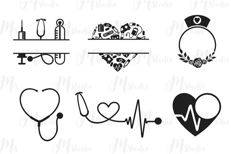 Nurse Monograms SVG