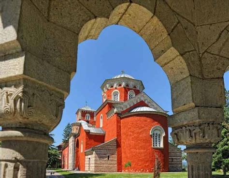 Manastir Zica Beautiful Sky, Monastery, Scenery, Mansions, House Styles, Serbian, Orthodox, Home ...