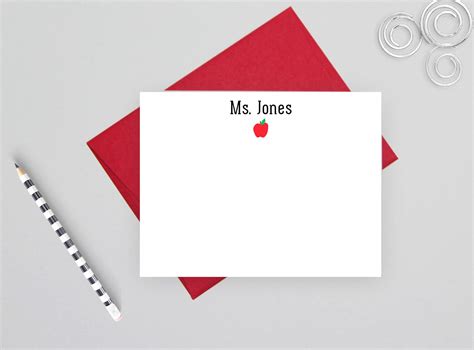 Teacher Stationary Teacher Gift Personalized Stationery Set - Etsy ...