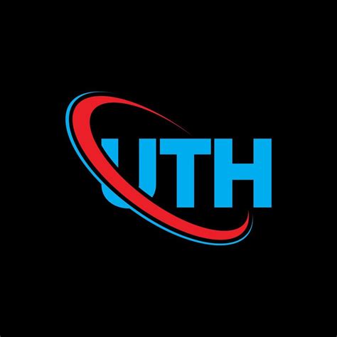 UTH logo. UTH letter. UTH letter logo design. Initials UTH logo linked with circle and uppercase ...