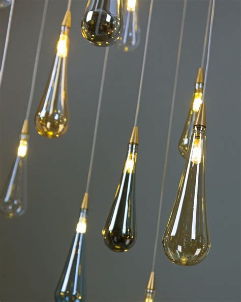 Rain Drop | Blown glass pendant light, Drop pendant lights, Blown glass lighting