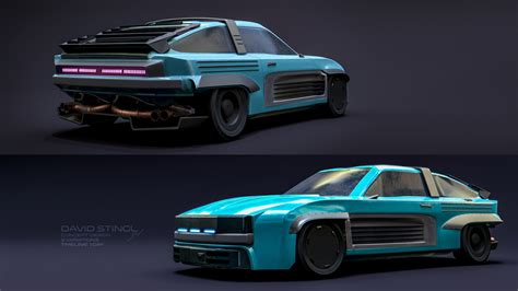 David Stingl - Industrial Designer - Cyberpunk Concept Car