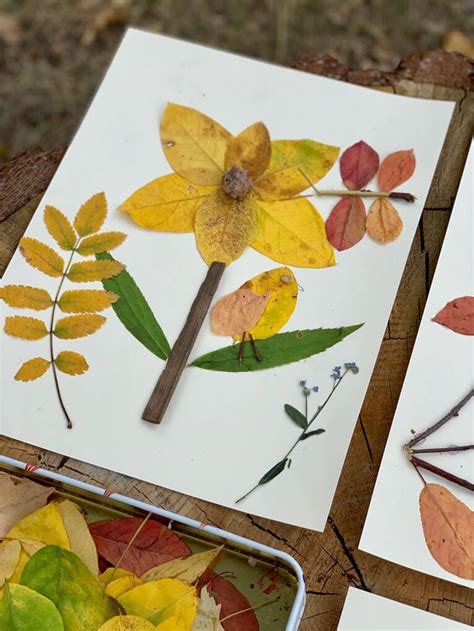 Fall leaves crafts for children | Real Red Riding Hoods forest school