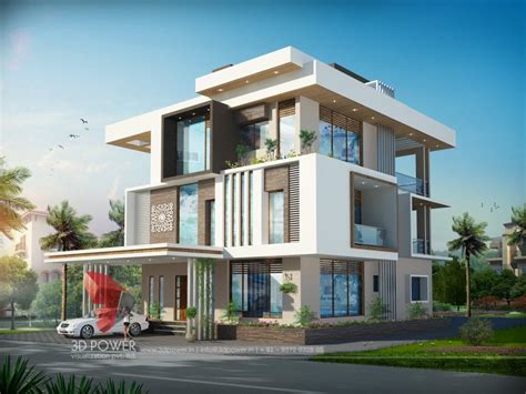 3D Bungalow Elevation | 3D Power