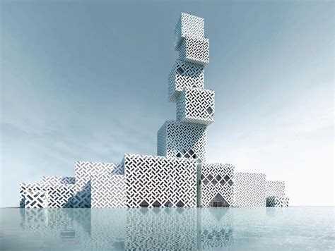 Unique Cube Tower will rise like a stack of patterned blocks in China