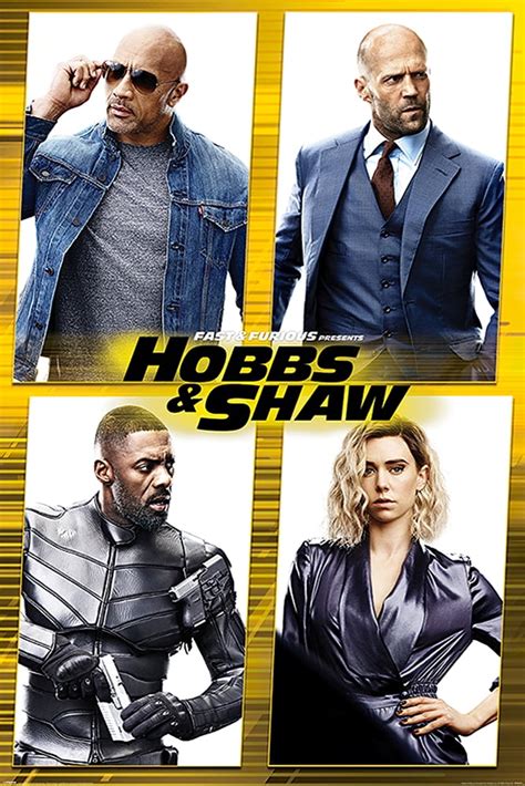 Fast & Furious: Hobbs & Shaw - Movie Poster (Characters) (Size: 24" X 36") - Walmart.com