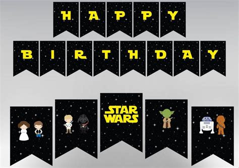 Star Wars Birthday Banner - EdieChristiana