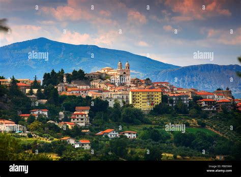 San Valentino in Abruzzo Citeriore, Italy, with Gran Sasso National ...