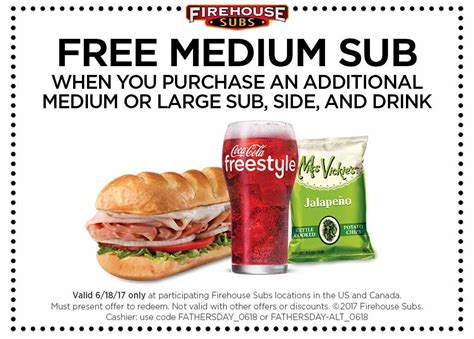 Firehouse Subs Coupons - Free chips & drink with your tuna or veggie ...