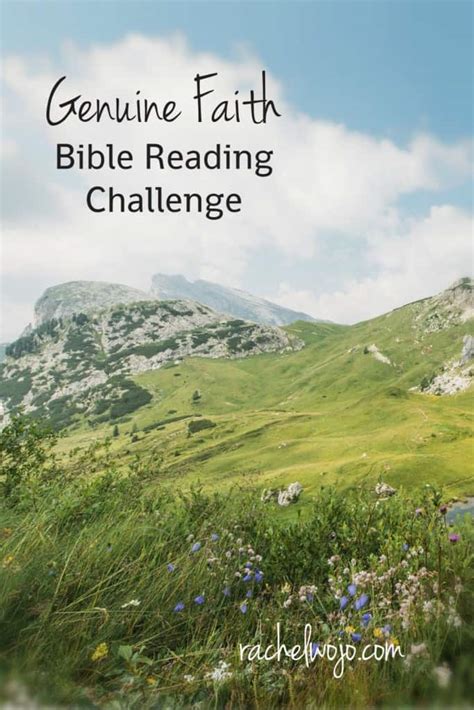 Genuine Faith Bible Reading Challenge - Rachel Wojo