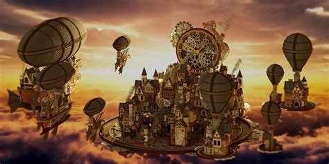 A construção do Minecraft Steampunk City levou sete meses | Steampunk city, Steampunk, Minecraft