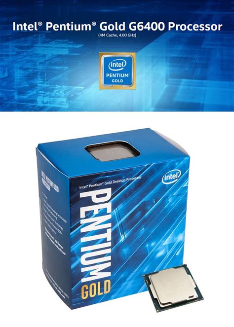 INTEL® PENTIUM®GOLD G6400 4.0GHz 4MB CACHE LGA 1200 – ACD Tech