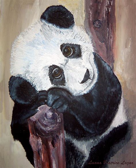 Panda Painting by Luana-Beatrice Lazar | Fine Art America