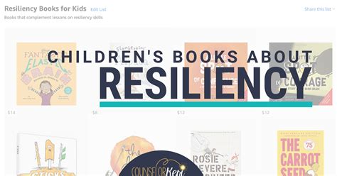 Resilience Books for Kids: Books I Use In Resiliency Group Counseling