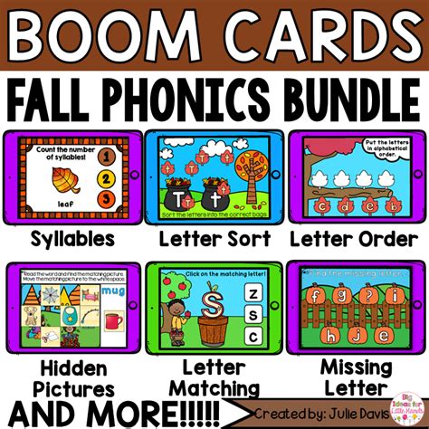 Fall Phonics Digital Boom Cards™ Bundle - Big Ideas for Little Hands