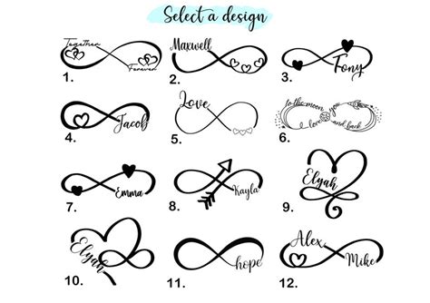 Custom Infinity Symbol Tattoo Design Digital File PNG - Etsy