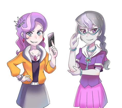 Diamond Tiara and Silver Spoon by iojknmiojknm | Character design, Mlp equestria girls, Brony