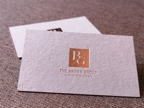 Luxury Business Cards Gold Foil Business Cards Copper Foil - Etsy