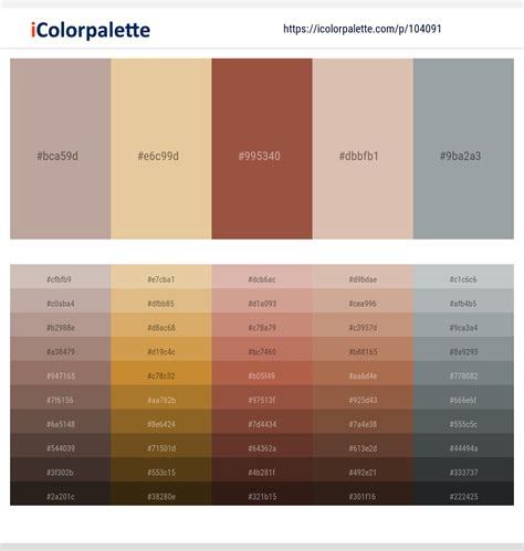 1 Latest Color Schemes with Thatch And Sepia Skin Color tone combinations | 2023 | iColorpalette