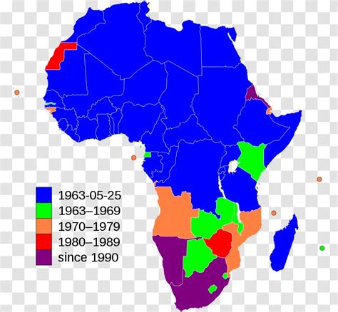 Member States Of The African Union Organisation Unity Assembly - Map ...