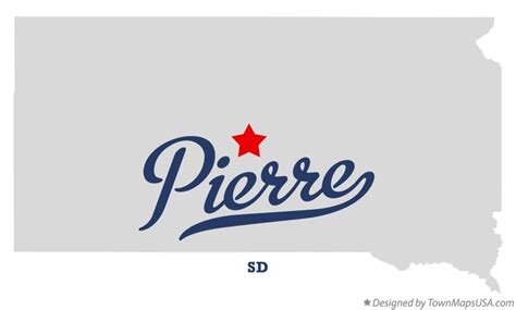 Map of Pierre, SD, South Dakota