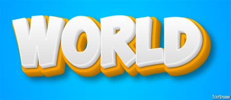 World Text Effect and Logo Design Word