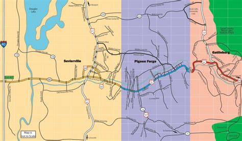 Gatlinburg Pigeon Forge Map - Beryle Roshelle