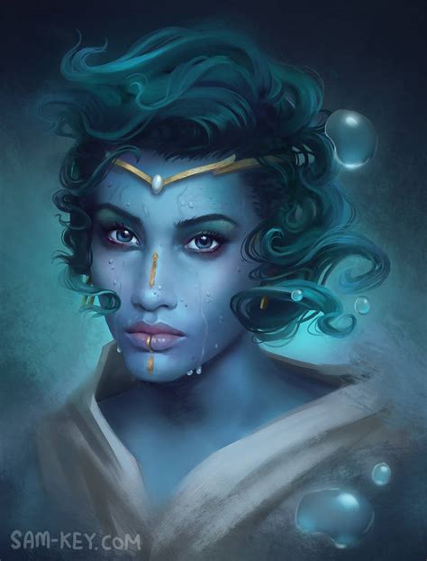 Water Genasi by samanthajoanneart on DeviantArt