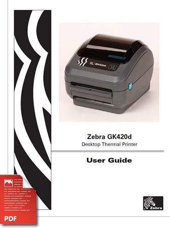 Zebra GK420D Manual In PDF Format | GK420D User Guide